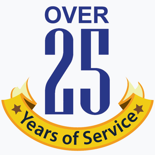 Over 25 Years of Service